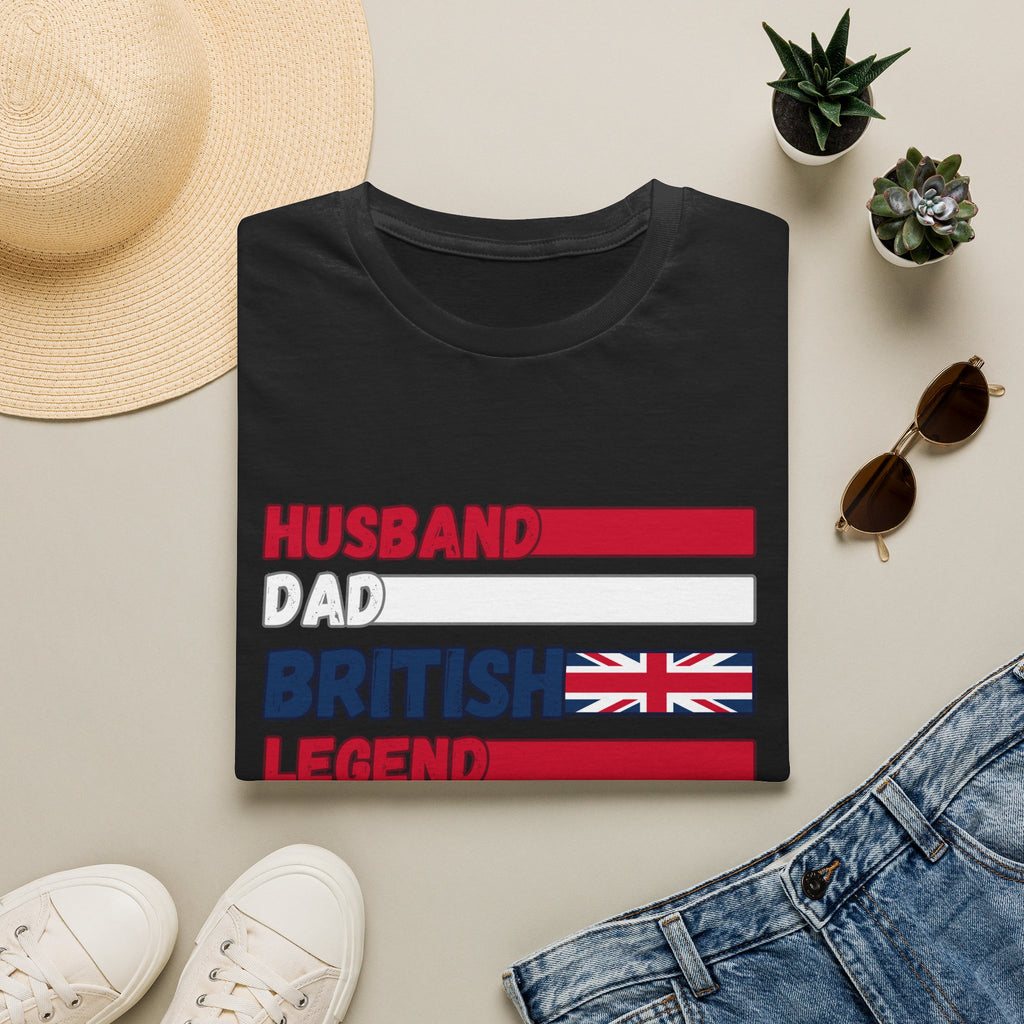 British Legend T-Shirt — 'Husband Dad British Legend' Graphic Tee