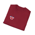 British Heart Flag (small icon) T-Shirt — Union Jack Heart Patriotic Tee