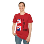 T-Shirt — "No Pain No Britain" Union Jack Graphic