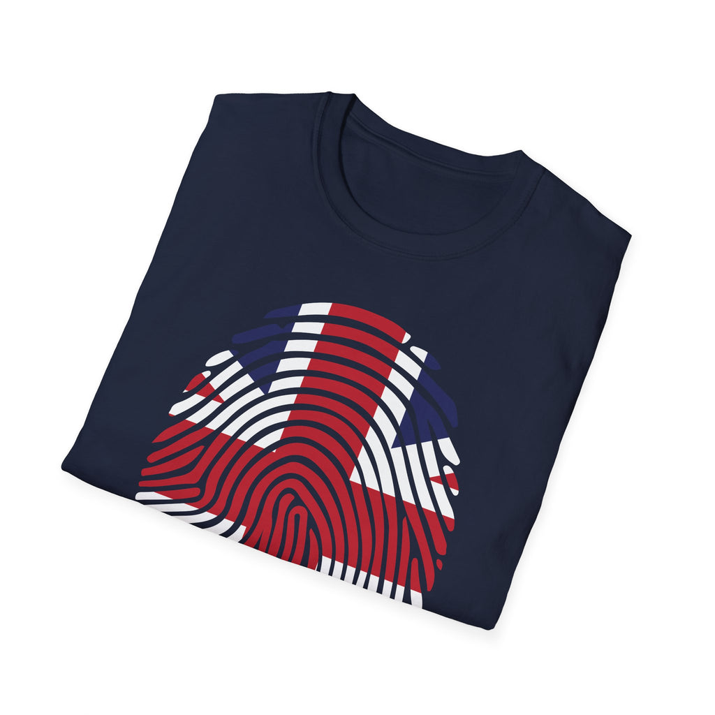 Union Jack Fingerprint British T-Shirt — Patriotic UK Pride Tee