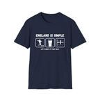 England Is Simple T-Shirt — Football, Pint & Flag Tee (Let’s Keep It That Way)