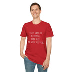British Beer & Football T-Shirt — “I Just Want to Be British, Drink Beer, and Watch Football”