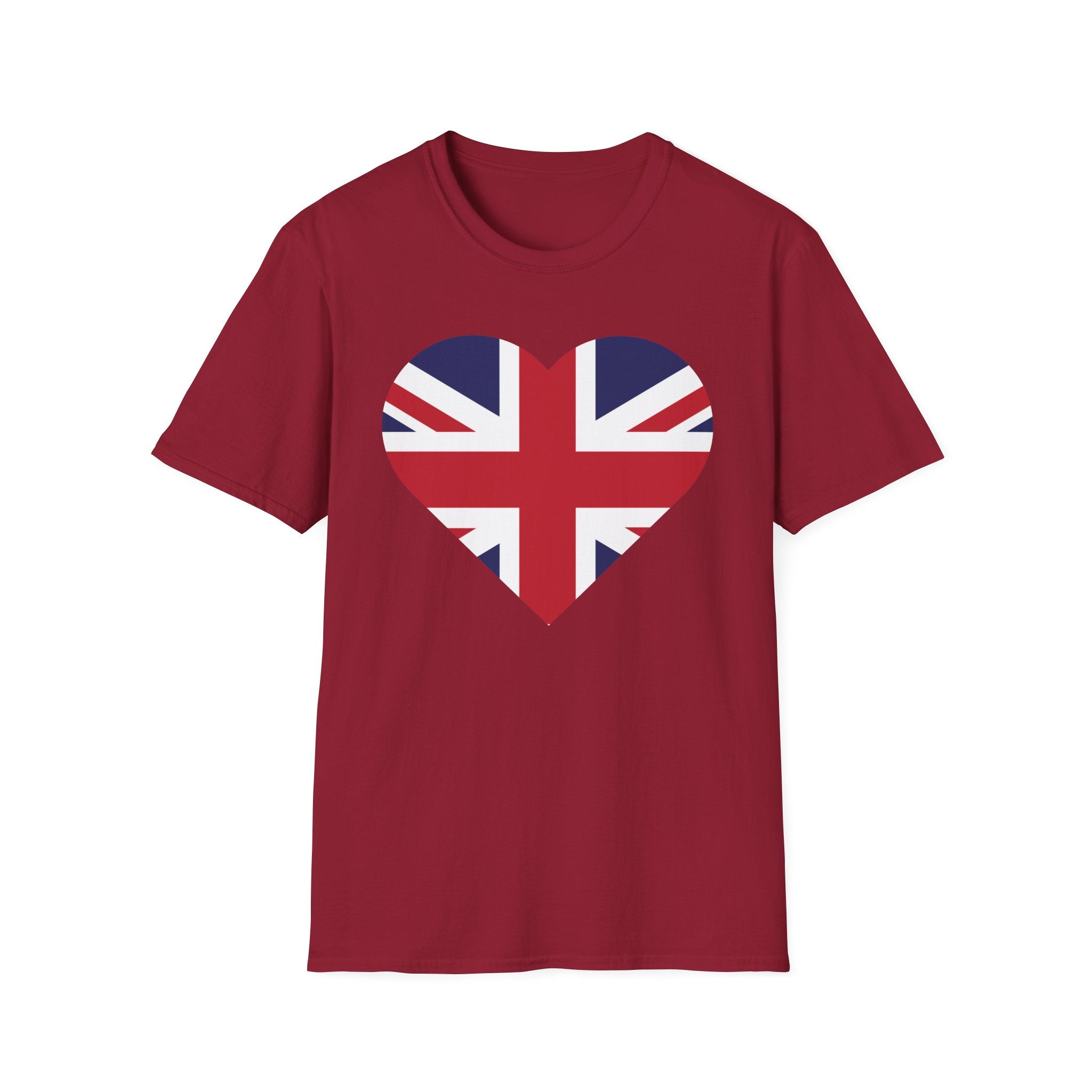 British Heart Flag T-Shirt — Union Jack Heart Patriotic Tee