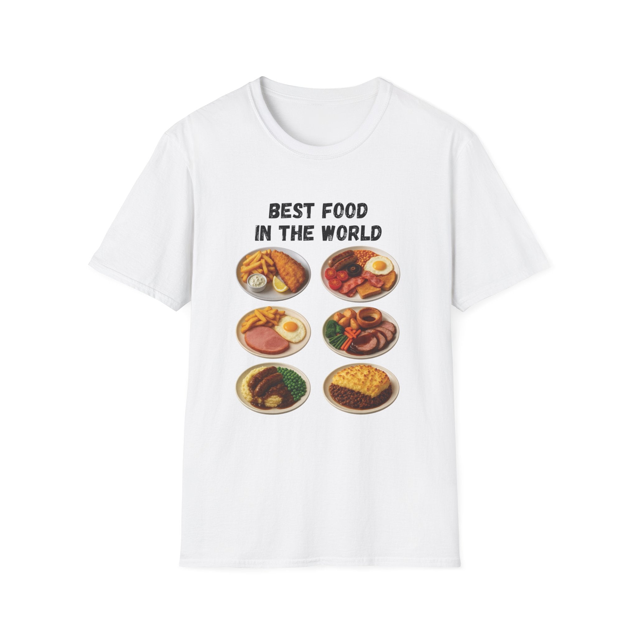 "Best food in the world" — British Humour T-Shirt