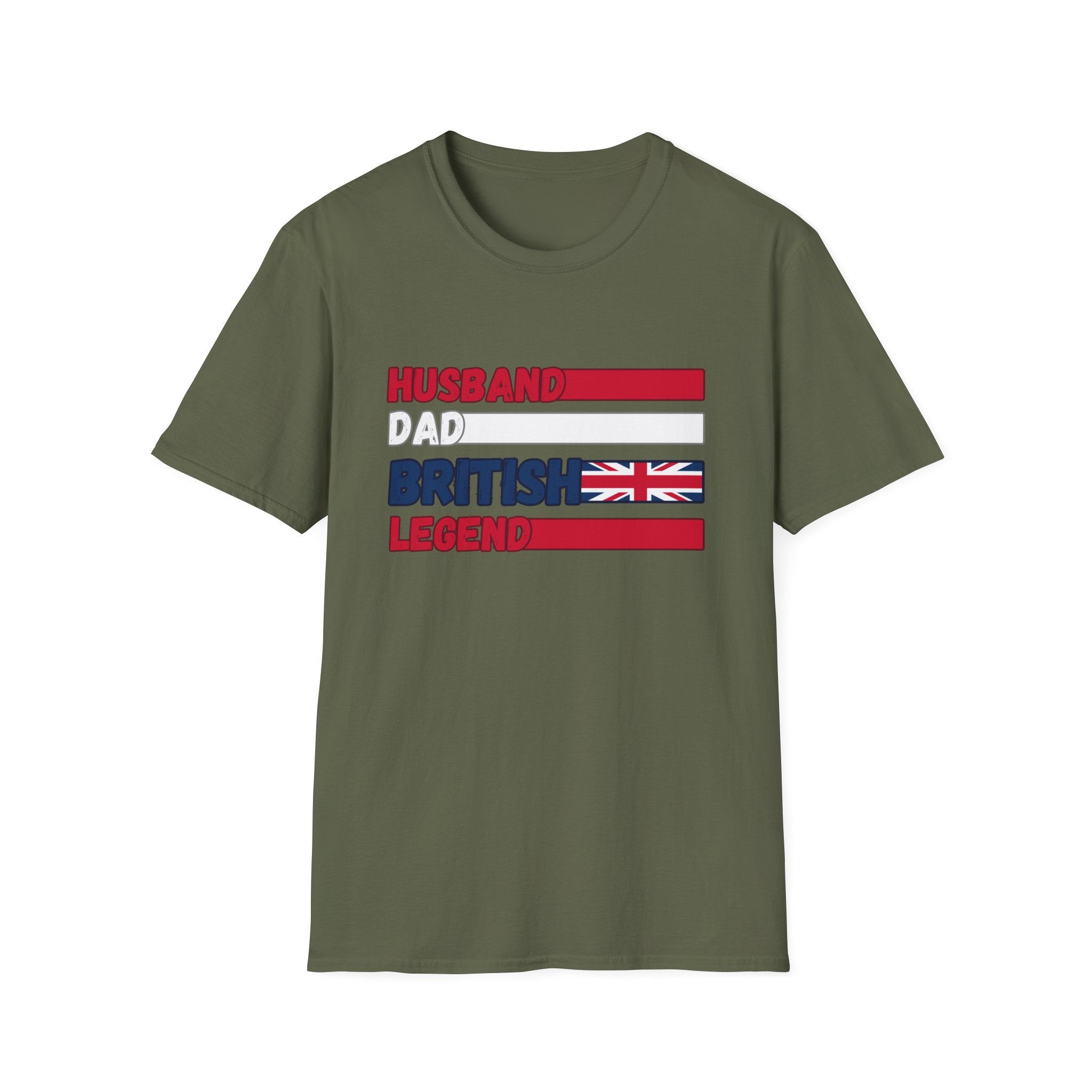 British Legend T-Shirt — 'Husband Dad British Legend' Graphic Tee