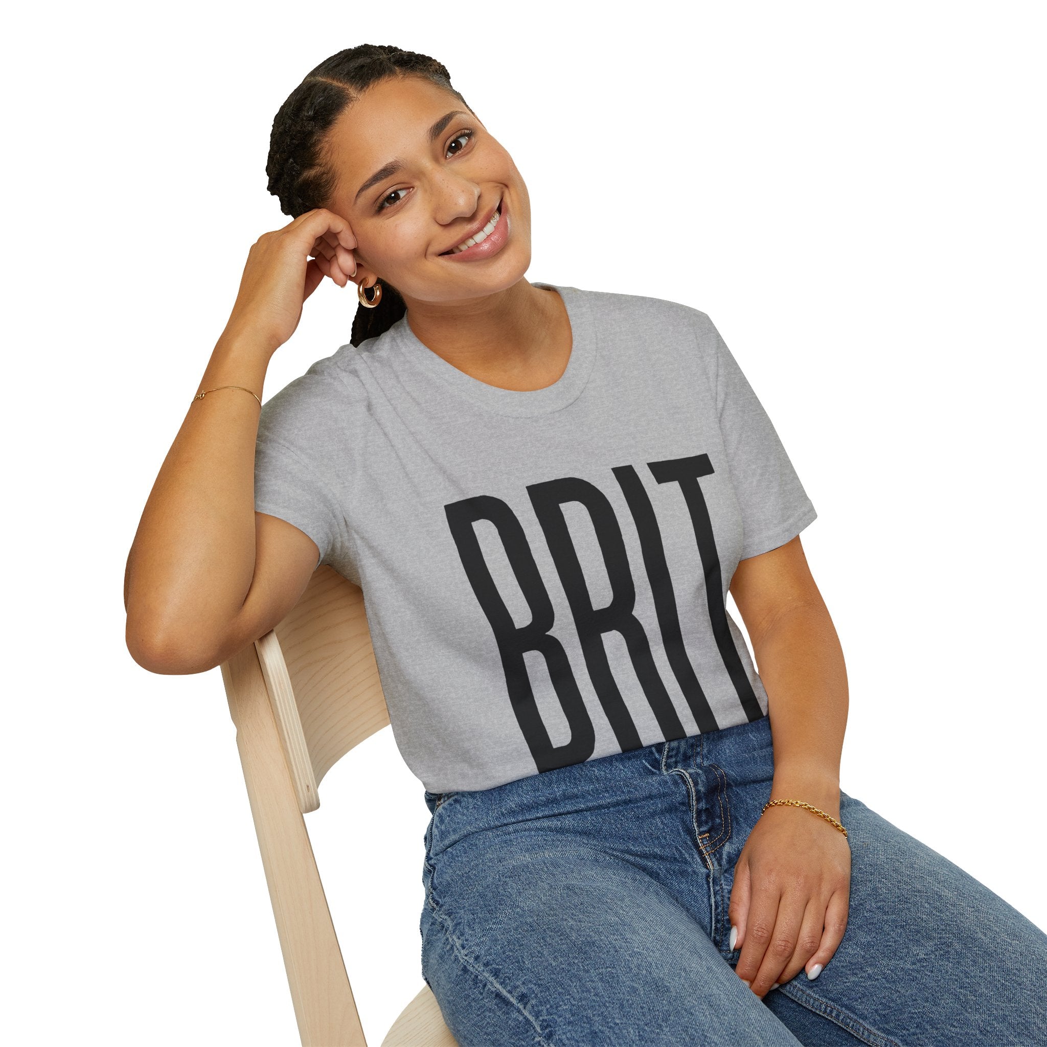 BRIT Patriotic T-Shirt — Full-Front BRIT Design - Our Colours