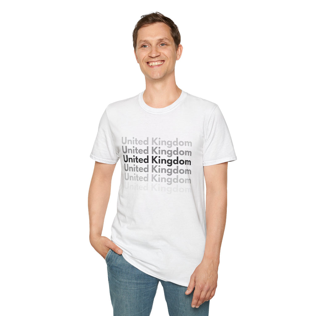 United Kingdom Repeat Text T-Shirt