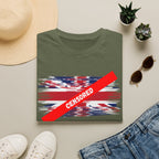Censored Union Jack T-Shirt — British Political Flag Tee