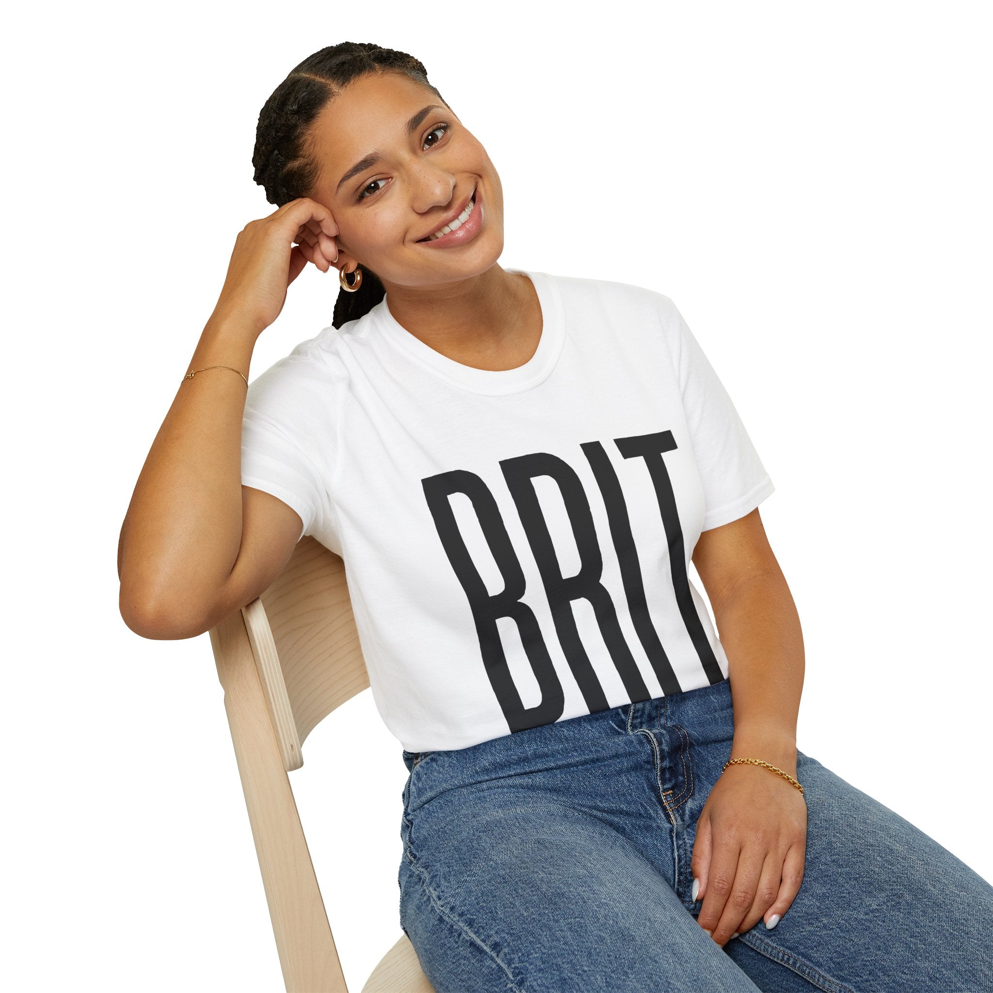 BRIT Patriotic T-Shirt — Full-Front BRIT Design - Our Colours