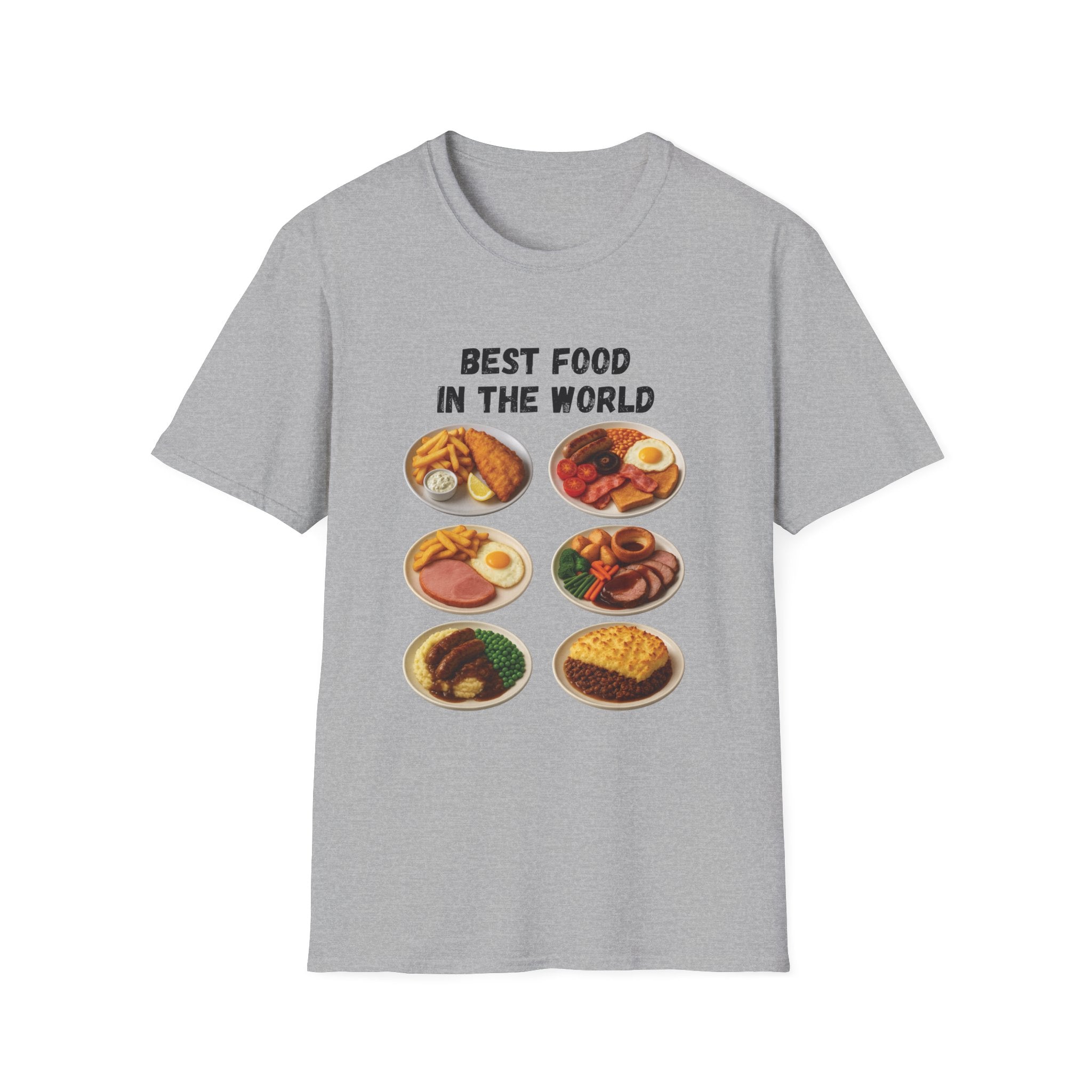 "Best food in the world" — British Humour T-Shirt